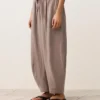 Pantalon bouffant 100 % lin