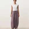 Pantalon bouffant 100 % lin