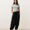 Pantalon bouffant 100 % lin