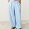 Pantalon bouffant 100 % lin