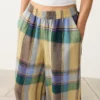 Pantalon bouffant 100 % lin