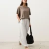 Pantalon bouffant 100 % lin