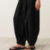 Pantalon bouffant 100 % lin