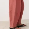 Pantalon bouffant 100 % lin
