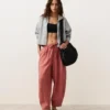 Pantalon bouffant 100 % lin