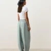 Pantalon bouffant 100 % lin