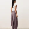 Pantalon bouffant 100 % lin