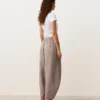 Pantalon bouffant 100 % lin