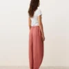 Pantalon bouffant 100 % lin