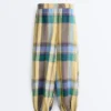 Pantalon bouffant 100 % lin