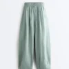 Pantalon bouffant 100 % lin