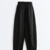 Pantalon bouffant 100 % lin