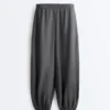 Pantalon bouffant 100 % lin