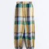 Pantalon bouffant 100 % lin