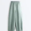 Pantalon bouffant 100 % lin