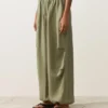 Pantalon bouffant cargo 100 % lin