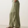Pantalon bouffant cargo 100 % lin