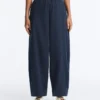 Pantalon bouffant en coton mélangé