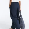 Pantalon bouffant en coton mélangé