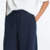 Pantalon bouffant en coton mélangé