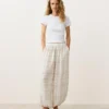 Pantalon bouffant en mélange de lin et de lyocell Pantalon bouffant en mélange de lin et de lyocell