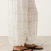 Pantalon bouffant en mélange de lin et de lyocell Pantalon bouffant en mélange de lin et de lyocell