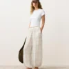 Pantalon bouffant en mélange de lin et de lyocell Pantalon bouffant en mélange de lin et de lyocell