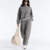 Pantalon bouffant en mélange de lyocell à carreaux vichy Pantalon bouffant en mélange de lyocell à carreaux vichy