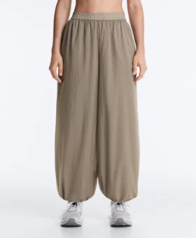 Pantalon bouffant technique à carreaux Pantalon bouffant technique à carreaux
