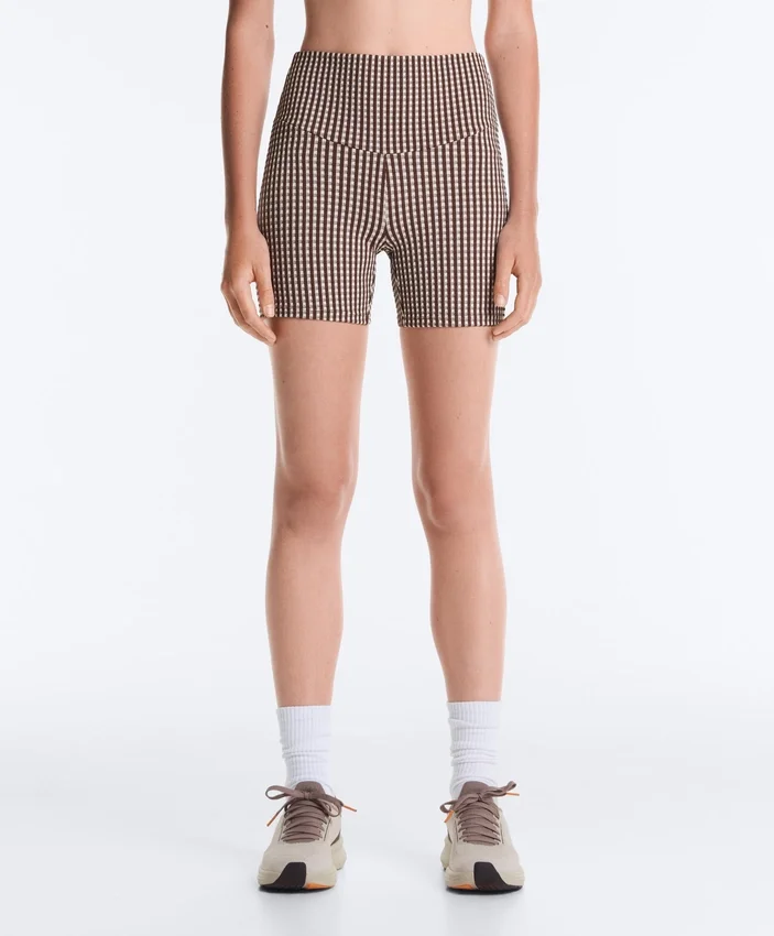 Pantalon à carreaux Comfortlux taille haute de 10 cm Pantalon à carreaux Comfortlux taille haute de 10 cm