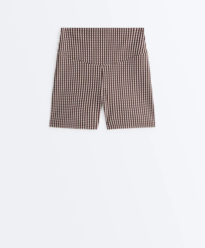 Pantalon à carreaux Comfortlux taille haute de 10 cm Pantalon à carreaux Comfortlux taille haute de 10 cm