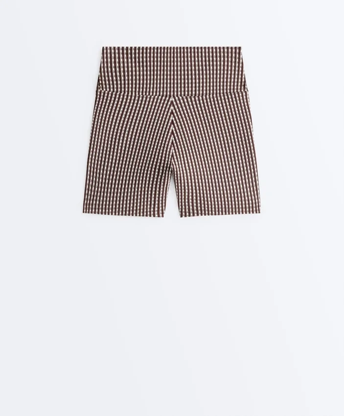 Pantalon à carreaux Comfortlux taille haute de 10 cm Pantalon à carreaux Comfortlux taille haute de 10 cm