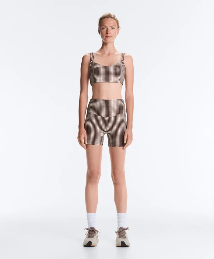 Pantalon à carreaux Comfortlux taille haute de 10 cm Pantalon à carreaux Comfortlux taille haute de 10 cm