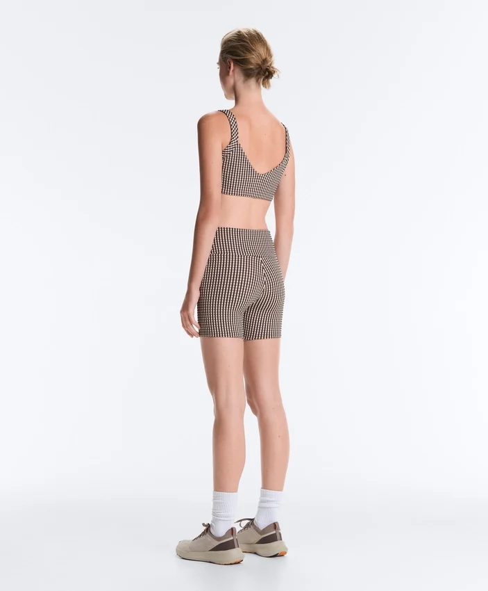 Pantalon à carreaux Comfortlux taille haute de 10 cm Pantalon à carreaux Comfortlux taille haute de 10 cm