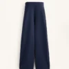 Pantalon cocon avec plis latéraux et modal brossé Pantalon cocon avec plis latéraux et modal brossé