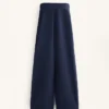 Pantalon cocon avec plis latéraux et modal brossé Pantalon cocon avec plis latéraux et modal brossé