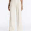 Pantalon à coupe droite en modal Soft Touch avec passepoil