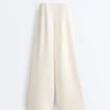 Pantalon à coupe droite en modal Soft Touch avec passepoil