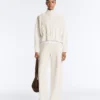 Pantalon à coupe droite en modal Soft Touch avec passepoil