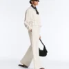 Pantalon à coupe droite en modal Soft Touch avec passepoil