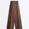Pantalon à coupe droite en modal Soft Touch avec passepoil Pantalon à coupe droite en modal Soft Touch avec passepoil