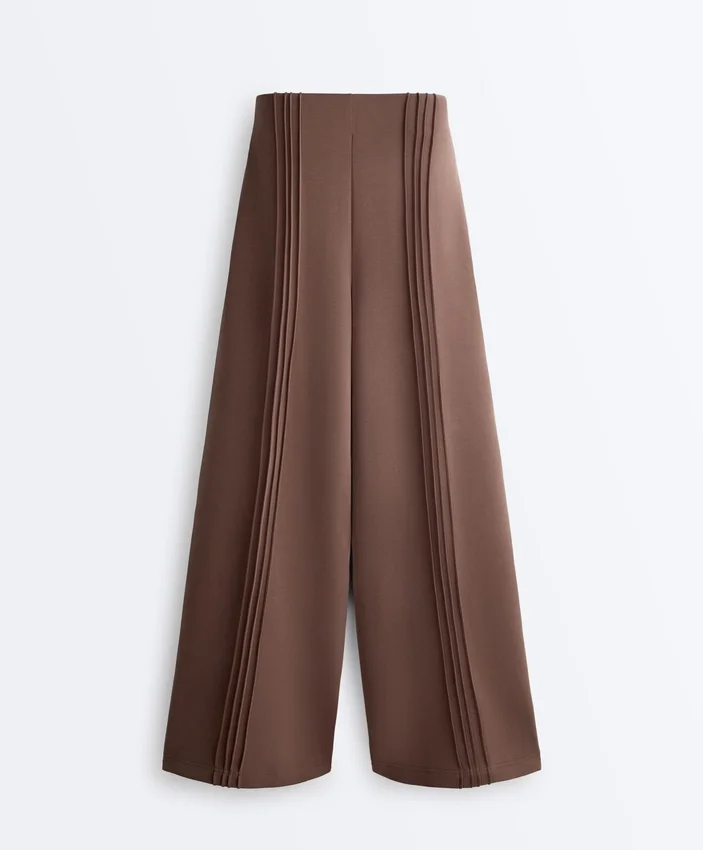 Pantalon à coupe droite en modal Soft Touch avec passepoil Pantalon à coupe droite en modal Soft Touch avec passepoil