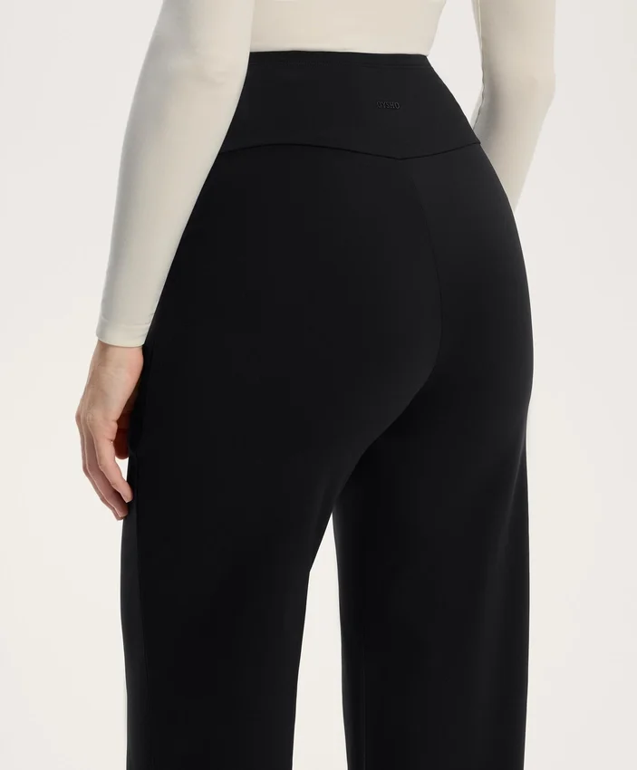 Pantalon de grossesse chaud à coupe droite Pantalon de grossesse chaud à coupe droite