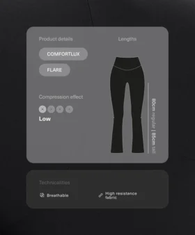 Pantalon de grossesse Comfortlux 80 cm évasé