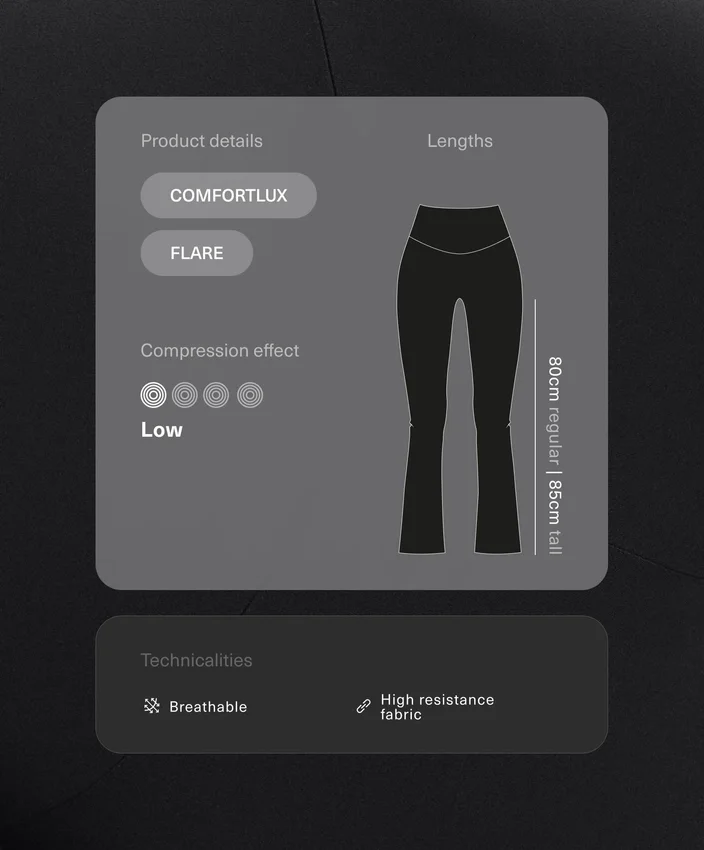 Pantalon de grossesse Comfortlux 80 cm évasé Pantalon de grossesse Comfortlux 80 cm évasé