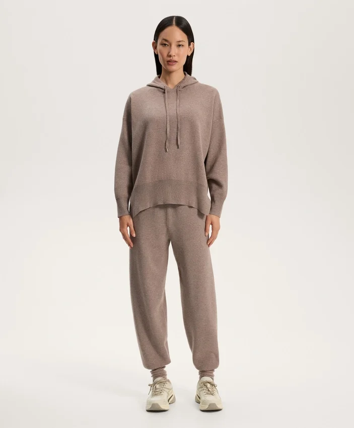 Pull long à capuche en maille Pull long à capuche en maille