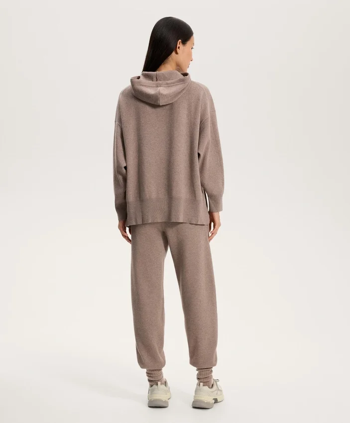 Pull long à capuche en maille Pull long à capuche en maille