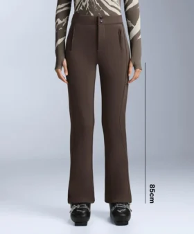 Pantalon de ski stretch évasé, imperméable, longueur maximale