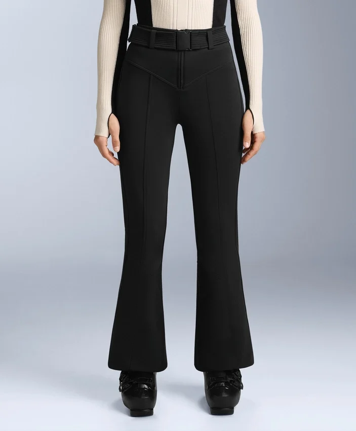 Pantalon de ski stretch évasé à taille haute et résistant à l’eau Pantalon de ski stretch évasé à taille haute et résistant à l’eau