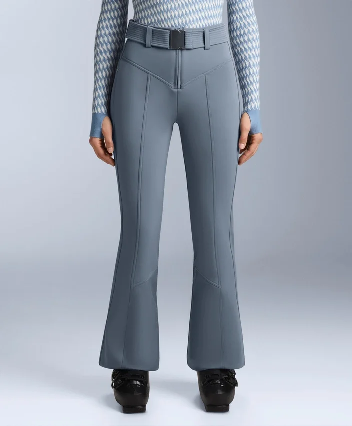 Pantalon de ski stretch évasé à taille haute et résistant à l’eau Pantalon de ski stretch évasé à taille haute et résistant à l’eau